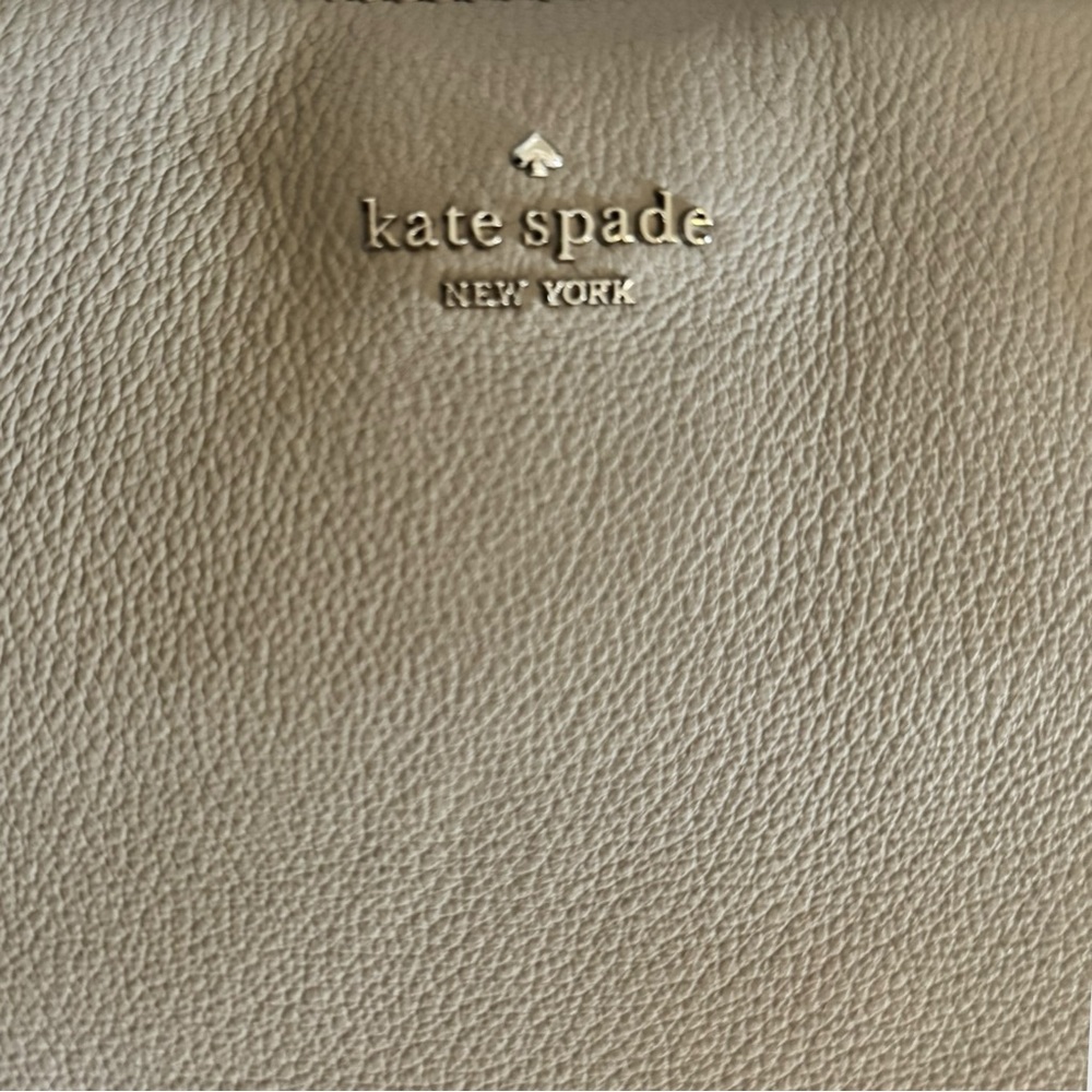 Kate Spade Gray Pebbled Leather Satchel Tote Cameron Street Style - Picture 9 of 9